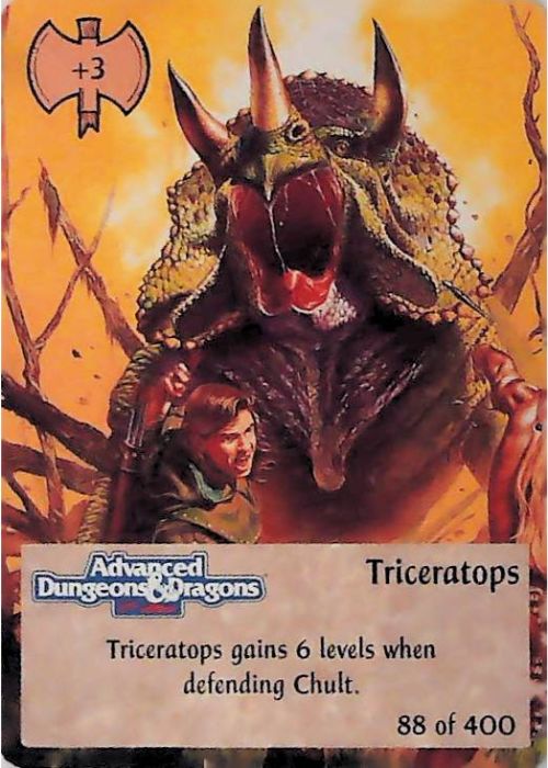 Spellfire CCG | Triceratops - 2nd Edition 88 of 400 | The Nerd Merchant