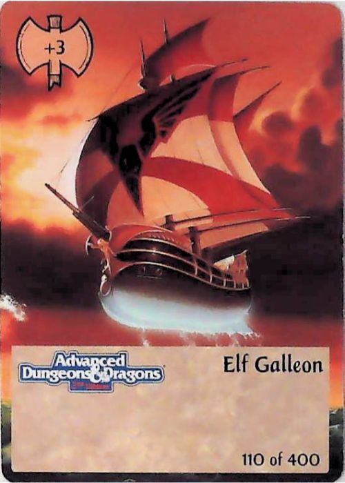 Spellfire CCG | Elf Galleon - 2nd Edition 110 of 400 | The Nerd Merchant