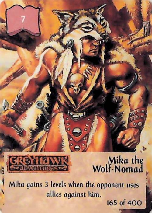Spellfire CCG | Mika the Wolf-Nomad - 2nd Edition 165 of 400 | The Nerd Merchant