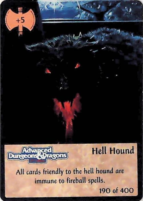 Spellfire CCG | Hell Hound - 2nd Edition 190 of 400 | The Nerd Merchant