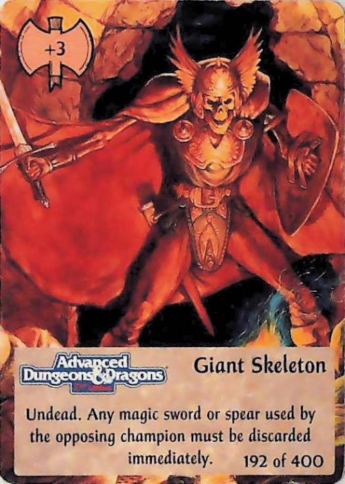 Spellfire CCG | Giant Skeleton - 2nd Edition 192 of 400 | The Nerd Merchant
