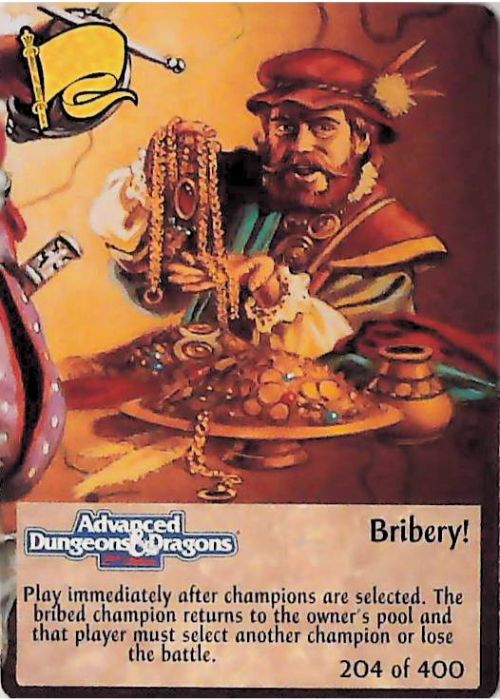 Spellfire CCG | Bribery! - 2nd Edition 204 of 400 | The Nerd Merchant