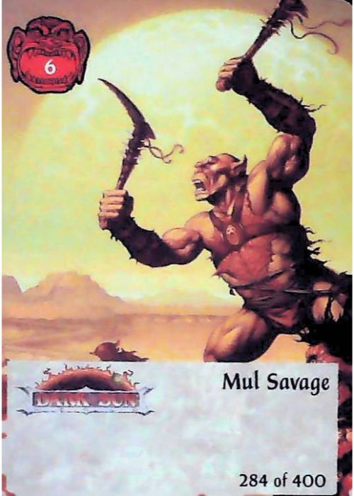 Spellfire CCG | Mul Savage - 2nd Edition 284 of 400 | The Nerd Merchant