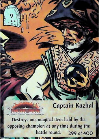 Spellfire CCG | Captain Kazhal - 2nd Edition 299 of 400 | The Nerd Merchant