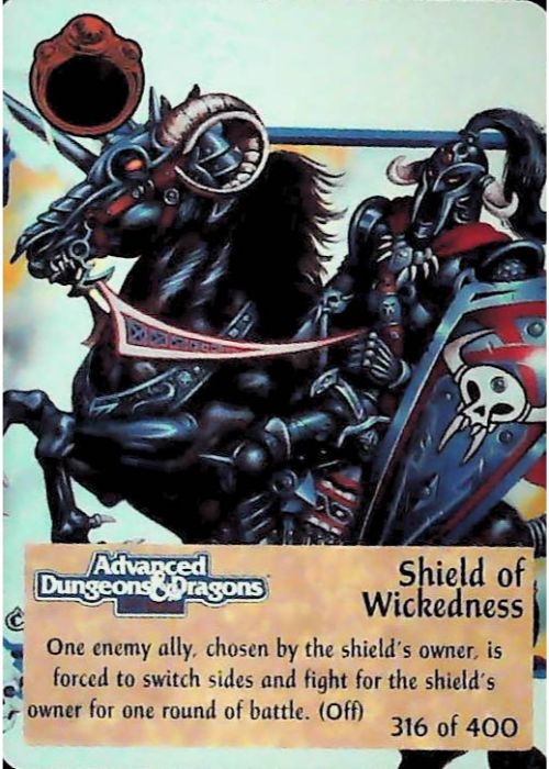 Spellfire CCG | Shield of Wickedness - 2nd Edition 316 of 400 | The Nerd Merchant