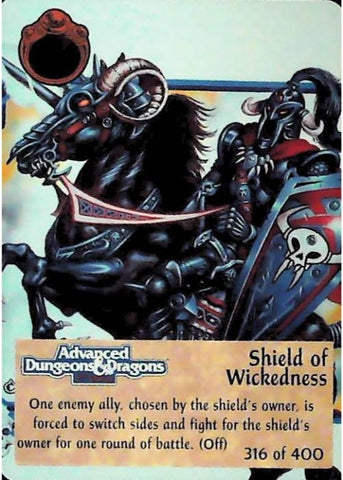 Spellfire CCG | Shield of Wickedness - 2nd Edition 316 of 400 | The Nerd Merchant