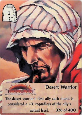 Spellfire CCG | Desert Warrior - 2nd Edition 326 of 400 | The Nerd Merchant