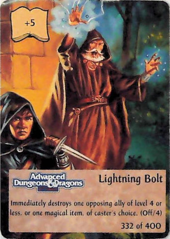 Spellfire CCG | Lightning Bolt - 2nd Edition 332 of 400 | The Nerd Merchant