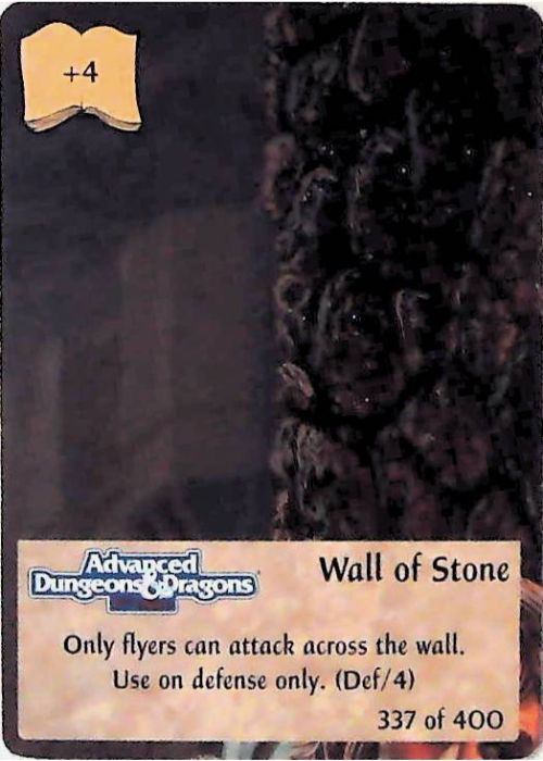 Spellfire CCG | Wall of Stone - 2nd Edition 337 of 400 | The Nerd Merchant