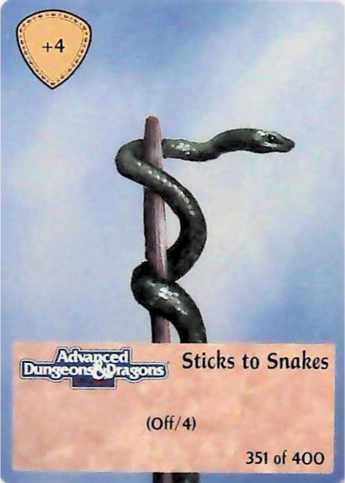 Spellfire CCG | Sticks to Snakes - 2nd Edition 351 of 400 | The Nerd Merchant