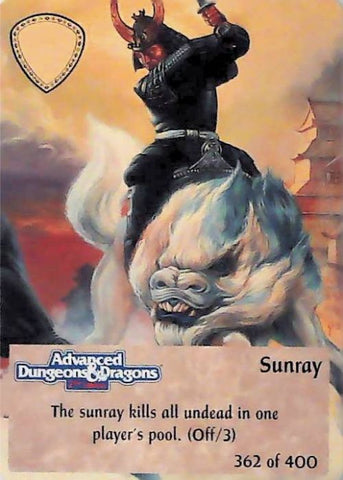 Spellfire CCG | Sunray - 2nd Edition 362 of 400 | The Nerd Merchant
