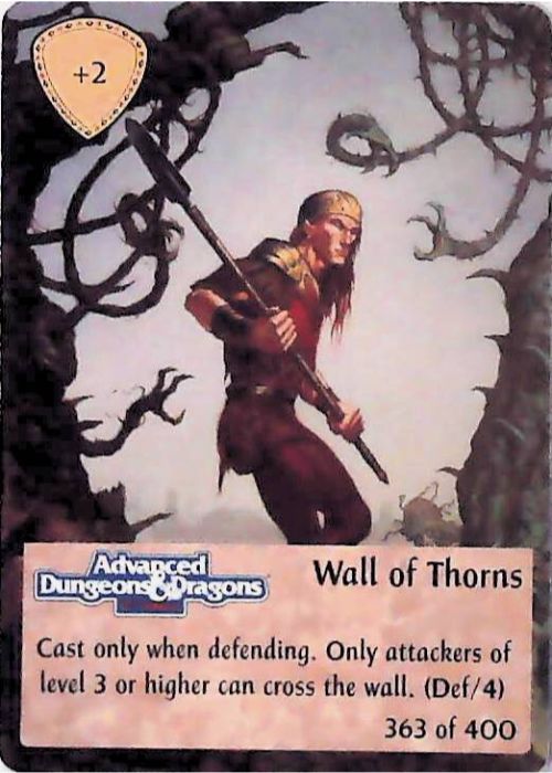 Spellfire CCG | Wall of Thorns - 2nd Edition 363 of 400 | The Nerd Merchant