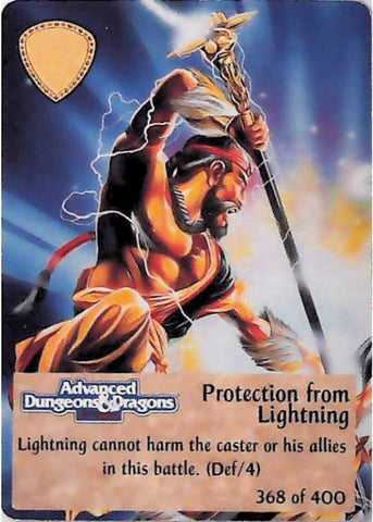Spellfire CCG | Protection from Lightning - 2nd Edition 368 of 400 | The Nerd Merchant
