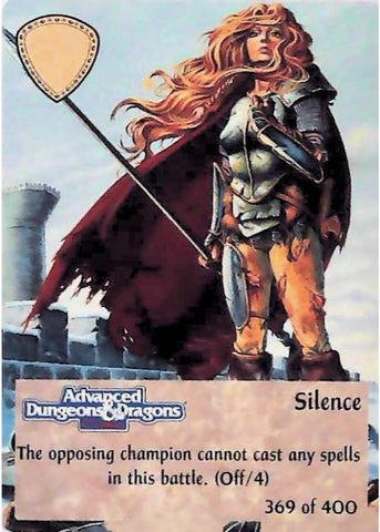Spellfire CCG | Silence - 2nd Edition 369 of 400 | The Nerd Merchant
