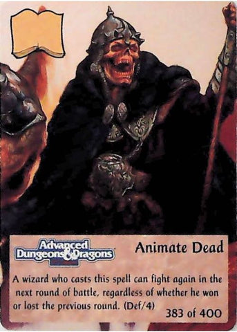 Spellfire CCG | Animate Dead - 2nd Edition 383 of 400 | The Nerd Merchant