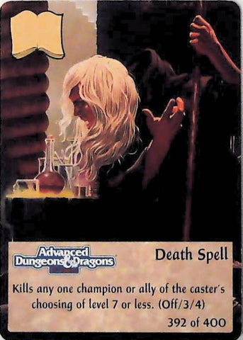 Spellfire CCG | Death Spell - 2nd Edition 392 of 400 | The Nerd Merchant
