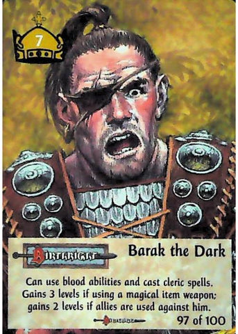 Spellfire CCG | Barak the Dark - Birthright 97/100 | The Nerd Merchant
