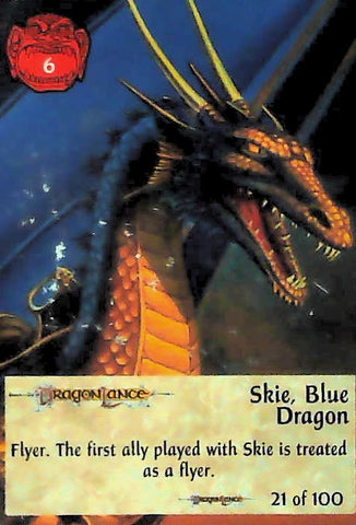 Spellfire CCG | Skie, Blue Dragon - Dragonlance 21/100 | The Nerd Merchant