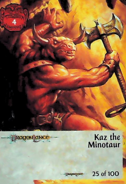 Spellfire CCG | Kaz the Minotaur - Dragonlance 25/100 | The Nerd Merchant