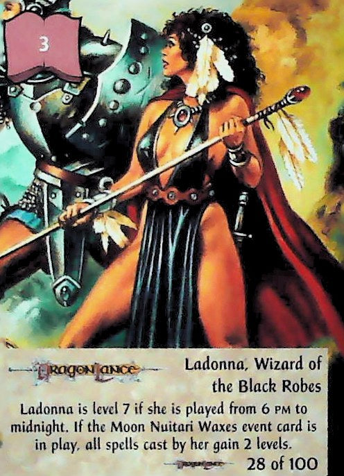 Spellfire CCG | Ladonna, Wizard of the Black Robes - Dragonlance 28/100 | The Nerd Merchant