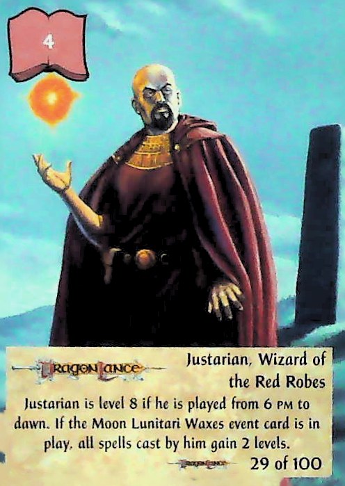 Spellfire CCG | Justarian, Wizard of the Red Robes - Dragonlance 29/100 | The Nerd Merchant