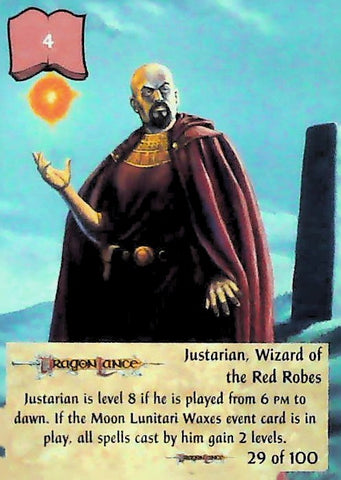 Spellfire CCG | Justarian, Wizard of the Red Robes - Dragonlance 29/100 | The Nerd Merchant