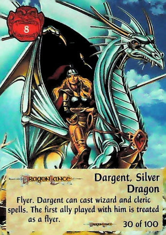 Spellfire CCG | Dargent, Silver Dragon - Dragonlance 30/100 | The Nerd Merchant