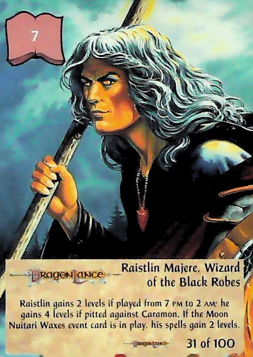 Spellfire CCG | Raistlin Majere, Wizard of the Black Robes - Dragonlance 31/100 | The Nerd Merchant