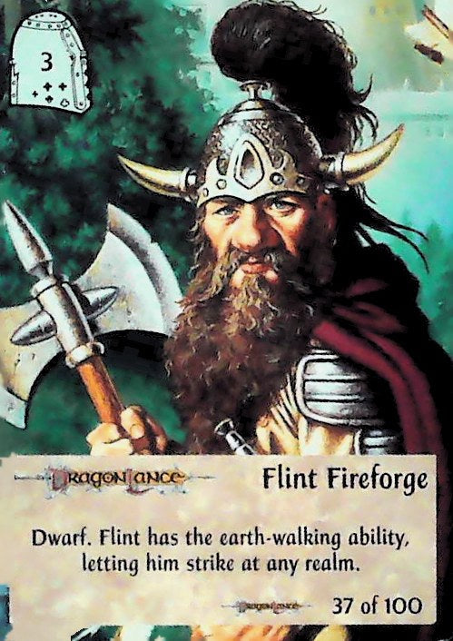 Spellfire CCG | Flint Fireforge - Dragonlance 37/100 | The Nerd Merchant