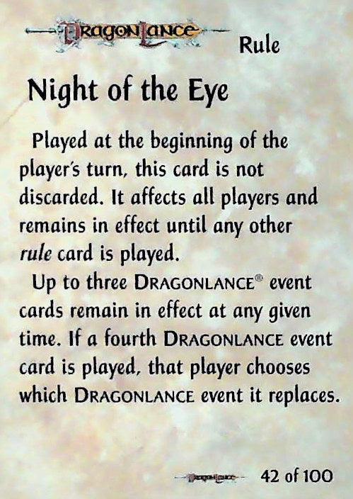 Spellfire CCG | Night of the Eye - Dragonlance 42/100 | The Nerd Merchant