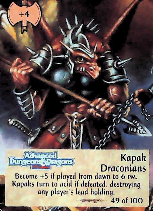 Spellfire CCG | Kapak Draconians - Dragonlance 49/100 | The Nerd Merchant