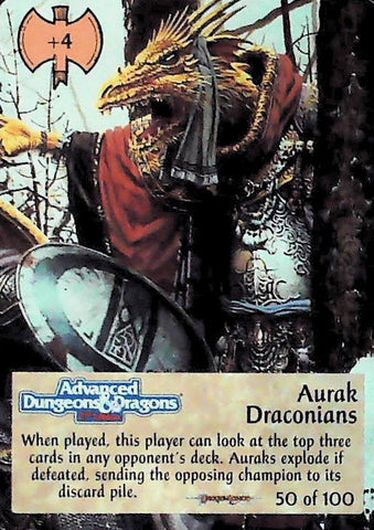 Spellfire CCG | Aurak Draconians - Dragonlance 50/100 | The Nerd Merchant