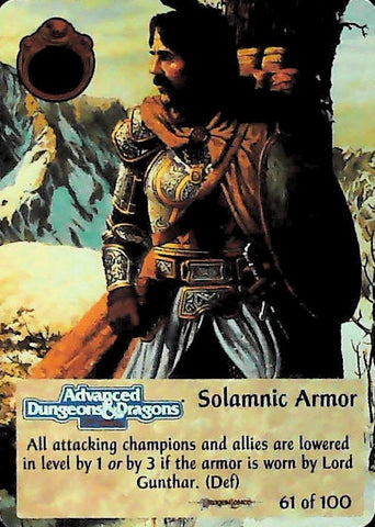 Spellfire CCG | Solamnic Armor - Dragonlance 61/100 | The Nerd Merchant