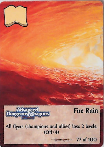 Spellfire CCG | Fire Rain - Dragonlance 77/100 | The Nerd Merchant