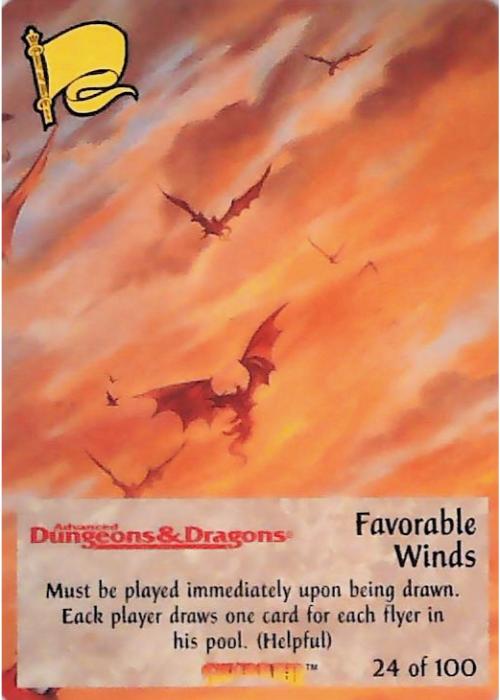 Spellfire CCG | Favorable Winds - Dracnomicon 24/100 | The Nerd Merchant