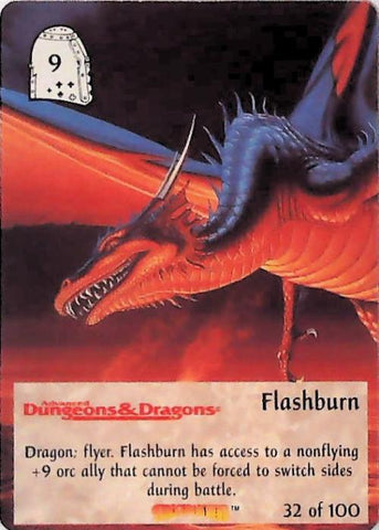 Spellfire CCG | Flashburn - Dracnomicon 32/100 | The Nerd Merchant