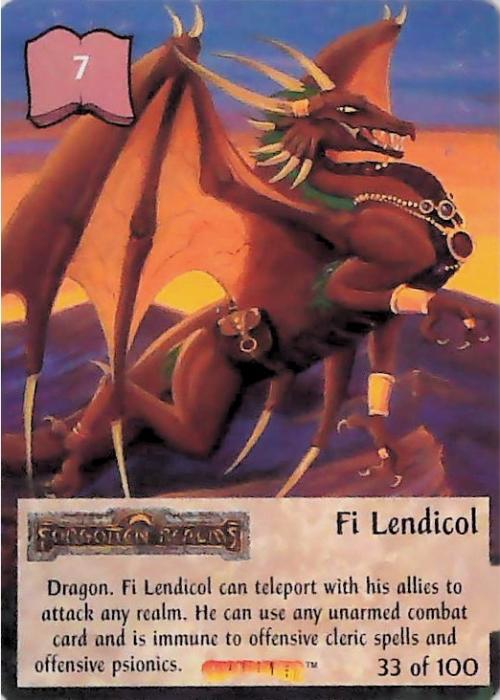 Spellfire CCG | Fi Lendicol - Dracnomicon 33/100 | The Nerd Merchant