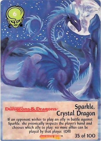 Spellfire CCG | Sparkle, Crystal Dragon - Dracnomicon 35/100 | The Nerd Merchant