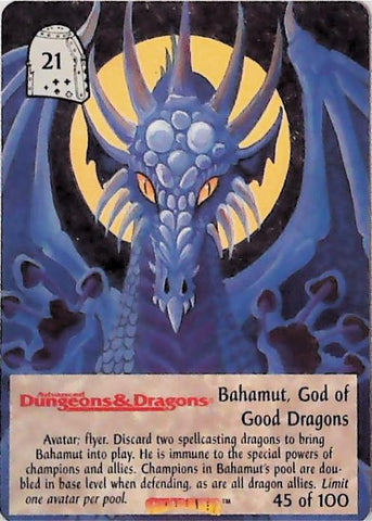 Spellfire CCG | Bahamut, God of Good Dragons - Dracnomicon 45/100 | The Nerd Merchant