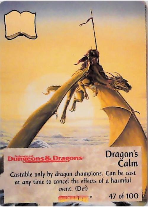 Spellfire CCG | Dragon's Calm - Dracnomicon 47/100 | The Nerd Merchant