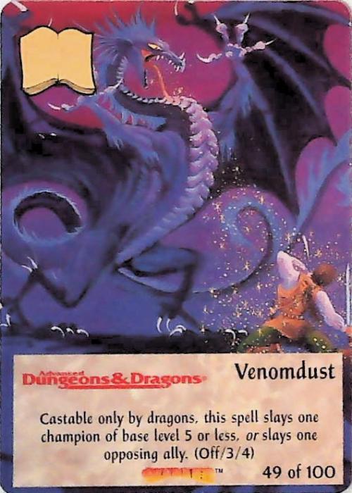 Spellfire CCG | Venomdust - Dracnomicon 49/100 | The Nerd Merchant