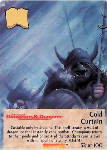 Spellfire CCG | Cold Curtain - Dracnomicon 52/100 | The Nerd Merchant