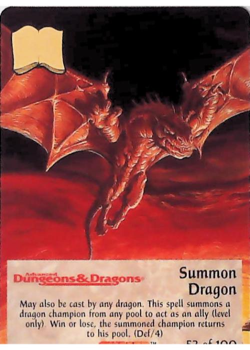 Spellfire CCG | Summon Dragon - Dracnomicon 53/100 | The Nerd Merchant