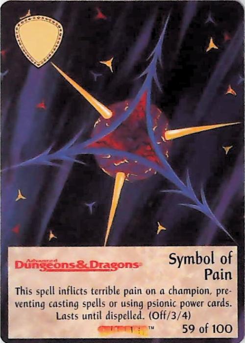 Spellfire CCG | Symbol of Pain - Dracnomicon 59/100 | The Nerd Merchant