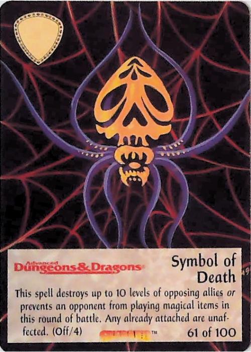 Spellfire CCG | Symbol of Death - Dracnomicon 61/100 | The Nerd Merchant
