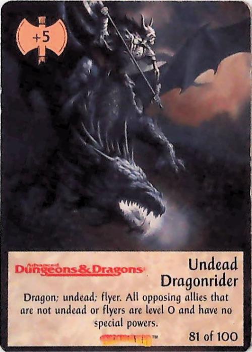 Spellfire CCG | Undead Dragonrider - Dracnomicon 81/100 | The Nerd Merchant
