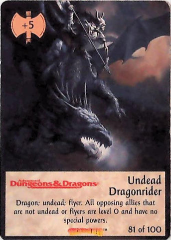 Spellfire CCG | Undead Dragonrider - Dracnomicon 81/100 | The Nerd Merchant