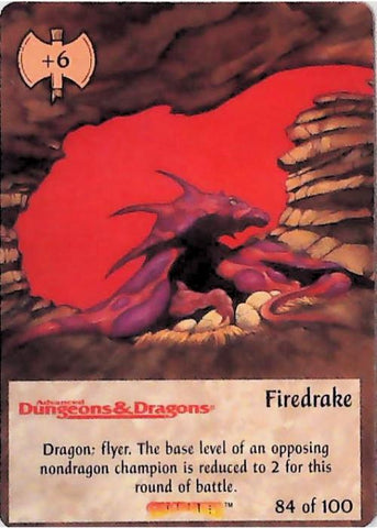 Spellfire CCG | Firedrake - Dracnomicon 84/100 | The Nerd Merchant