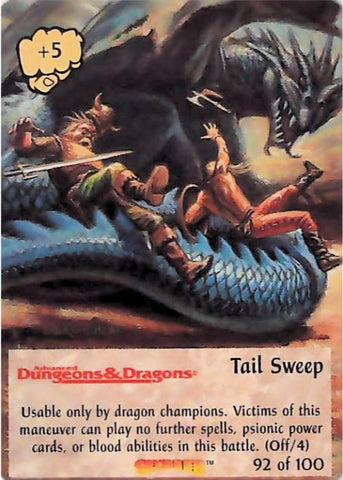 Spellfire CCG | Tail Sweep - Dracnomicon 92/100 | The Nerd Merchant