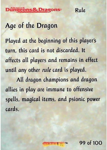 Spellfire CCG | Age of the Dragon - Dracnomicon 99/100 | The Nerd Merchant
